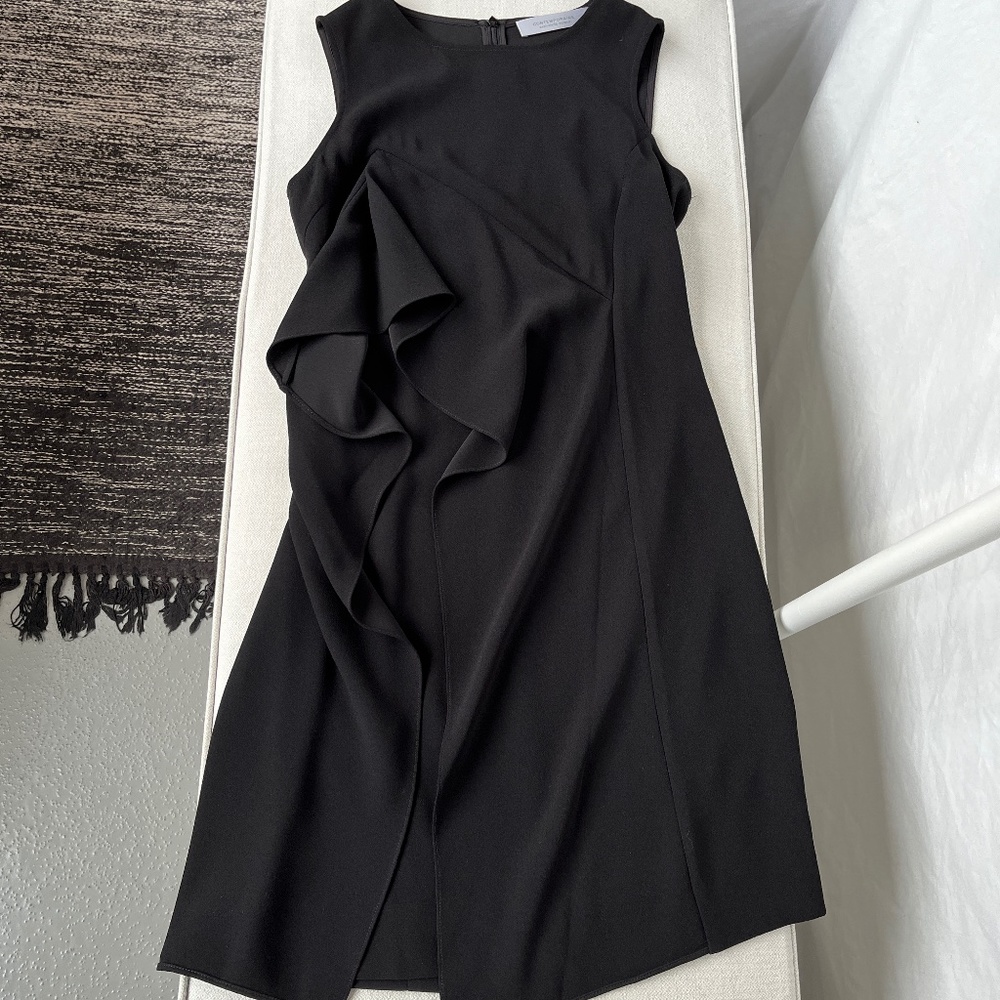 Simons (2) Contemporaine sleeveless dress with asymmetrical panels, BNWOT.